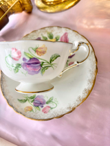 Paragon Sweet Pea Tea Cup and Saucer